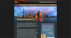 Desktop Screenshot of chinaresourcesgroup.com
